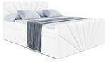 Boxspringbett MILTIO-Z KING Hochglanz Weiß - Breite: 160 cm