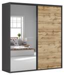 Kleiderschrank Flex Braun - Holzwerkstoff - 221 x 240 x 66 cm