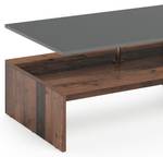 Table basse Amato 36616 Anthracite - Marron foncé