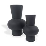 Vase Ann 2er-Set Schwarz