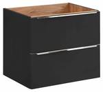 Bad Set mit 2 Waschbecken (10-teilig) Schwarz - Holzwerkstoff - 140 x 190 x 48 cm