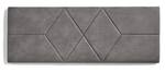 Tête de lit en tissu Rhombus 162x57 Gris