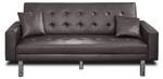 Schlafsofa PERSEPOLIS Braun - Kunstleder - 190 x 84 x 89 cm