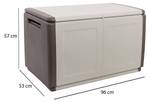 Container-Box Brakel Grau - Breite: 96 cm