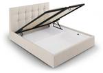 Bett mit Box + Kopfteil PHAEDRA Beige