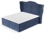 Boxspringbett Royal Blau - Breite: 140 cm