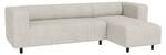 Ecksofa mit Ottomane Mette Beige - Armlehne beidseitig montierbar - Ecke davorstehend rechts