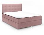 Boxspringbett Doppelbett Valbona Rosé - Breite: 160 cm