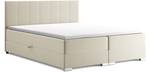 Boxspringbett Chandon Creme - Breite: 186 cm - H3