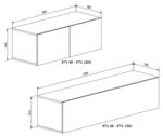 TV-Wohnwand COLGANTE IV Weiß - Holzwerkstoff - 800 x 36 x 40 cm