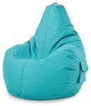 Pouf Lounge Chair "Cozy" 80x70x90cm Turquoise brillant