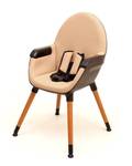 Chaise haute bébé évolutive CONFORT Beige - Noir