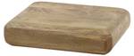 Nachttisch Arbol Beige - Massivholz - 45 x 13 x 35 cm