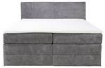 Lit boxspring IVOLOS Gris - Textile - 176 x 120 x 210 cm