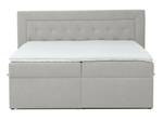 Boxspringbett Allure Pocket und Visco Hellgrau - Breite: 200 cm