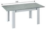 Ausziehbarer Tisch Midland Grau - Höhe: 78 cm