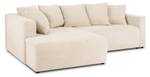 Schlaf-Ecksofa mit Box ELIE 4 Sitzplätze Beige