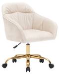 Drehstuhl VELVWings360° Ⅰ Beige - Gold