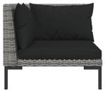 Gartensofa 318604 (2er Set) Grau - Metall - Polyrattan - 70 x 61 x 70 cm