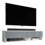 FURNIX meuble tv ALYX avec LED Gris - Blanc