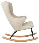 Chaise à bascule De Luxe Blanc - Bois manufacturé - 70 x 106 x 96 cm