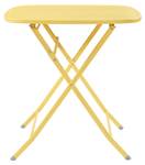 Table de jardin pliante Sande Jaune - 70 x 70 cm