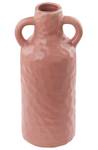 Blumenvase DRAMA Pink - Porzellan - 10 x 24 x 10 cm