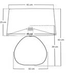 Dekorative Tischleuchte MADUKA Schwarz - Weiß