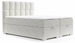 Boxspringbett Essence mit Topper Grau - Breite: 160 cm