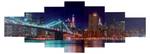 Tableau T375 XL New York (7 pcs) Bois/Imitation - En partie en bois massif - 245 x 87 x 2 cm