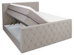 ABU DHABI Boxspringbett mit Bettkasten Grau - Breite: 160 cm