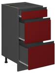 Meuble cuisine R-Line 39765 Anthracite - Rouge