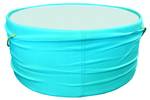Table basse ronde turquoise, vert D80 cm Blanc - Verre - 80 x 35 x 80 cm