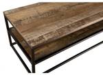 Table basse teck recyclé Marron - Bois massif - 50 x 40 x 150 cm