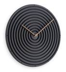 Design Wanduhr THE SWIRLY. Schwarz - Holzwerkstoff - 29 x 29 x 1 cm