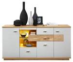 Wohnzimmer Valente 49 (3-teilig) LED Grau - Holzwerkstoff - Holzart/Dekor - 240 x 202 x 48 cm