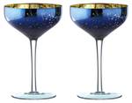 Galaxy Champagner Untertassen 2er Set Glas - 12 x 18 x 12 cm