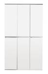 l' armoire Minor Blanc - En partie en bois massif - 111 x 191 x 34 cm