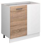 Eckschrank R-Line 45476 Eiche Sonoma Dekor - Weiß