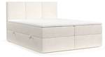 Boxspringbett Jonah Creme - Breite: 140 cm