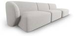 modulares Sofa SHANE 4 Sitzplätze Silber