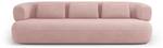 Sofa JENNY 4 Sitzplätze Pink - Textil - 90 x 73 x 226 cm