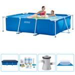 Schwimmbad-Set 282701 (5-teilig) Blau - 150 x 60 x 220 cm