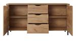 Kommode SANTI 2D3S Beige - Holzwerkstoff - Kunststoff - 163 x 80 x 40 cm