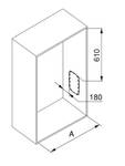 Kleiderlift für Garderoben Sling Grau - Metall - 16 x 9 x 86 cm