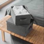 Aufbewahrungsbox SOFT Grau - Textil - 34 x 25 x 45 cm