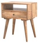 Nachttisch Nordic Braun - Massivholz - Holzart/Dekor - 46 x 58 x 36 cm