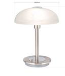 Tischlampe FONTA Silber - Metall - 20 x 26 x 20 cm