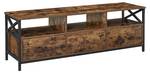 TV-Schrank Gaborone Braun - Metall - 40 x 50 x 147 cm