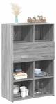 Highboard DE1484 Grau - Holzwerkstoff - 43 x 124 x 80 cm